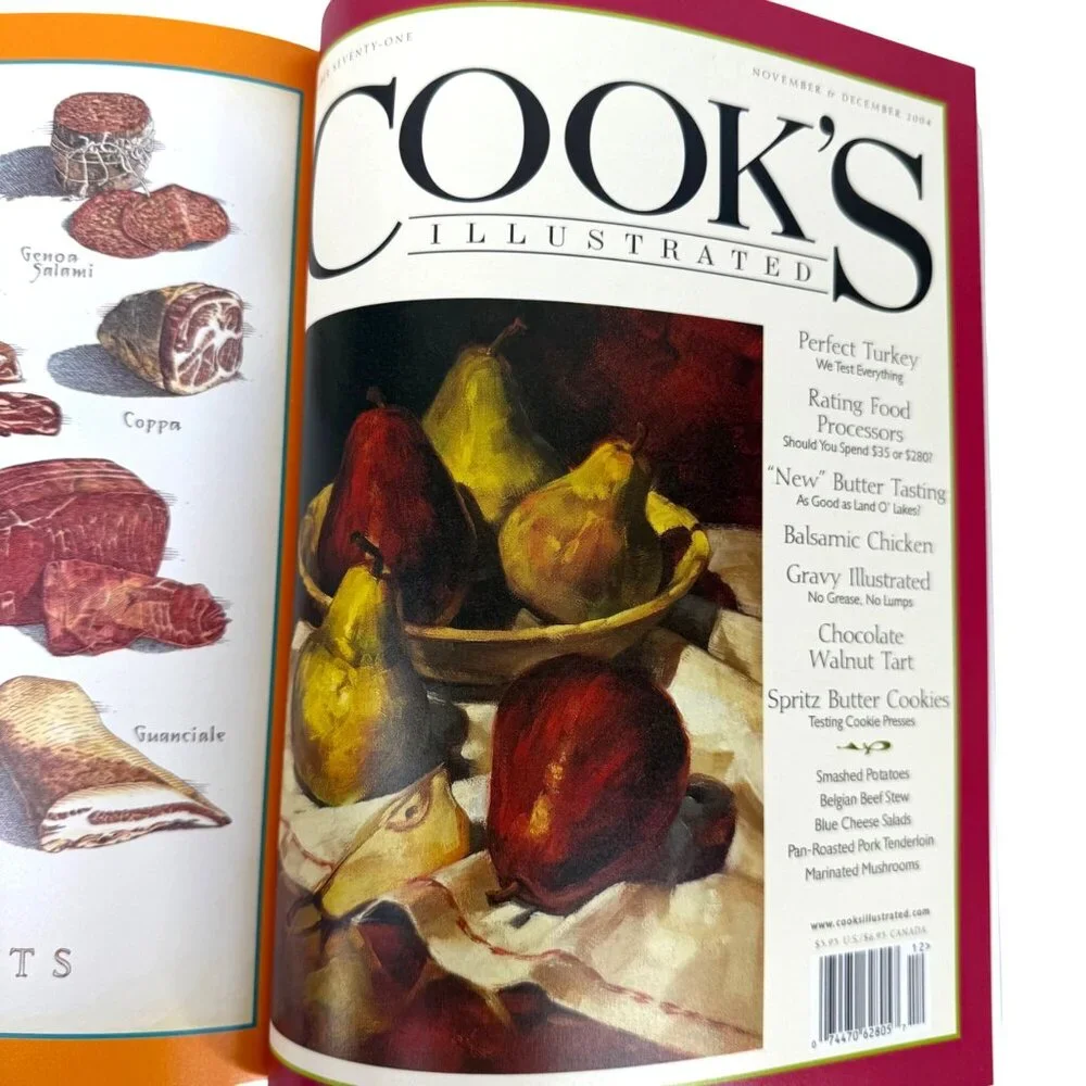 Cooks‎ Illustrated 2004 Annual Cookbook Hardcover Bound Volume Complete Year